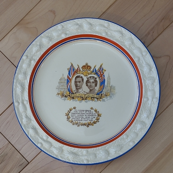 Royal Adams Other - Vintage King George VI Commemorative Visit To Canada 1939 Plate